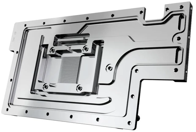 Alt view image 11 of 12 - Alphacool ES Geforce RTX 5090 Gaming 1-Slot Design GPU Water Block, G1/4, Chrome Plated Copper (10292)
