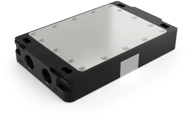 Alt view image 9 of 10 - Alphacool ES Jet LGA 4677 / SP5 LGA 6096 1U - Carbon CPU Water Block, G1/4, Nickel Plated Copper (10229)