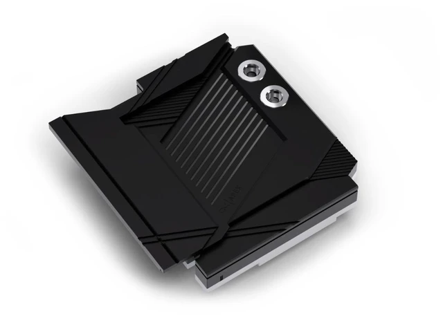 Alt view image 9 of 13 - Alphacool Apex Monoblock for X870 AORUS ELITE WIFI7 AM5 Motherboard, G1/4, Chrome Plated Copper, Black (14720)