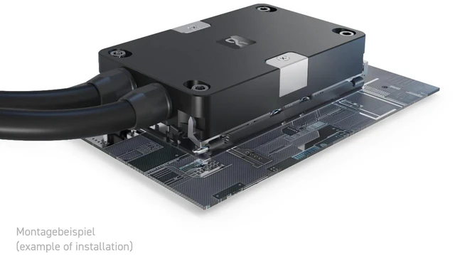 Alt view image 9 of 9 - Alphacool ES Stream LGA 4677 / SP5 LGA 6096 1U - Black CPU Water Block, G1/4, Nickel Plated Copper (10230)
