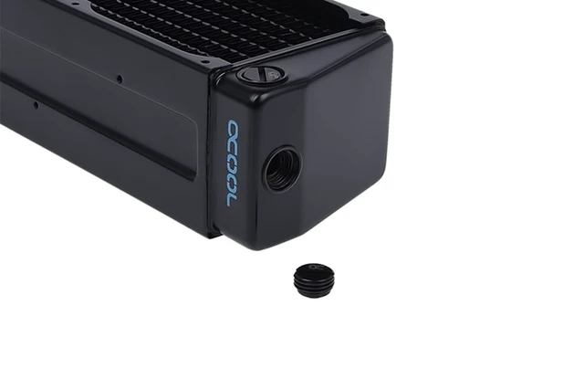Alt view image 10 of 13 - Alphacool NexXxoS UT60 Full Copper X-Flow 80mm Single Radiator, G1/4, 60mm, Black (14294)