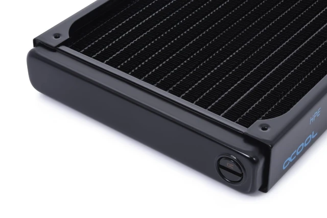 Alt view image 13 of 14 - Alphacool NexXxoS HPE-30 Full Copper 280mm Radiator, 140mm, G1/4, 30mm, Black (14378)