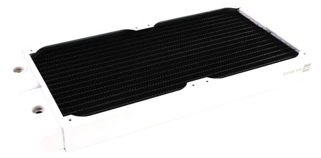 Alt view image 8 of 13 - Alphacool HPE-30 Full Copper 280mm Radiator - White, 140mm, G1/4, 30mm (10224)