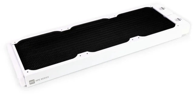Alt view image 9 of 13 - Alphacool HPE-30 Full Copper 360mm Radiator - White, 120mm, G1/4, 30mm (10225)
