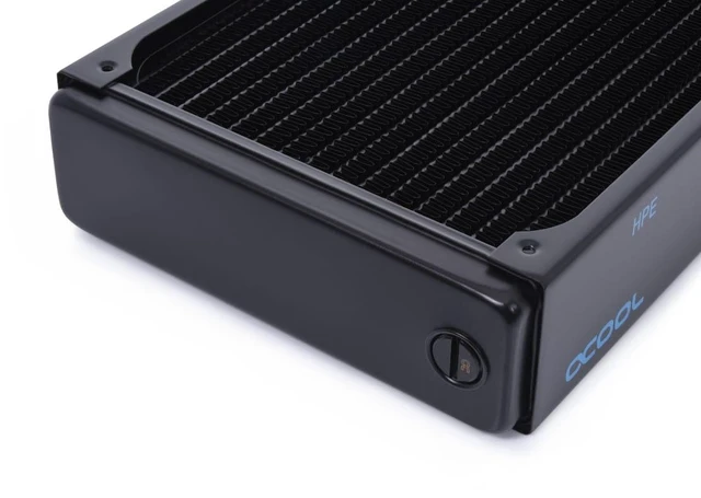 Alt view image 13 of 14 - Alphacool NexXxoS HPE-45 Full Copper 280mm Radiator, 140mm, G1/4, 45mm, Black (14441)