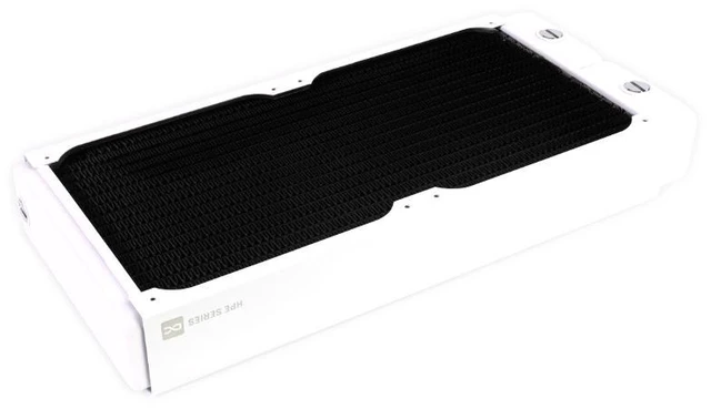 Alt view image 9 of 13 - Alphacool HPE-45 Full Copper 280mm Radiator - White, 140mm, G1/4, 45mm (10226)