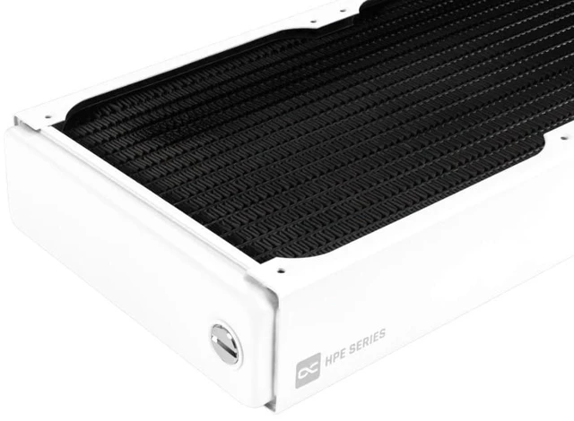 Alt view image 11 of 13 - Alphacool HPE-45 Full Copper 280mm Radiator - White, 140mm, G1/4, 45mm (10226)