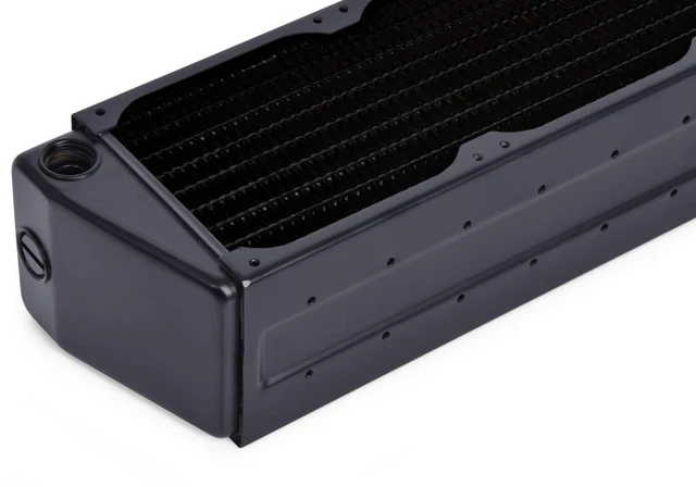 Alt view image 9 of 12 - Alphacool NexXxoS HPE-60 Full Copper X-Flow 80mm Triple Radiator, G1/4, 60mm, Black (14375)