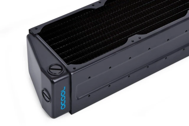 Alt view image 10 of 12 - Alphacool NexXxoS HPE-60 Full Copper X-Flow 80mm Triple Radiator, G1/4, 60mm, Black (14375)