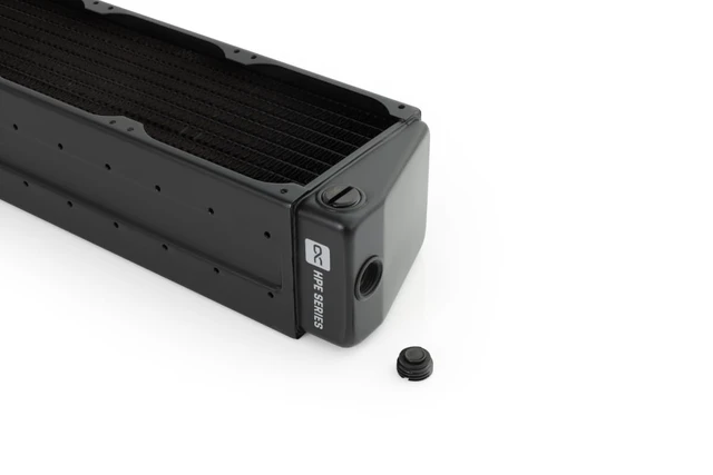 Alt view image 10 of 12 - Alphacool ES HPE-60 Full Copper X-Flow 80mm Triple Radiator 5 Bar, G1/4, 60mm, Black (10234)