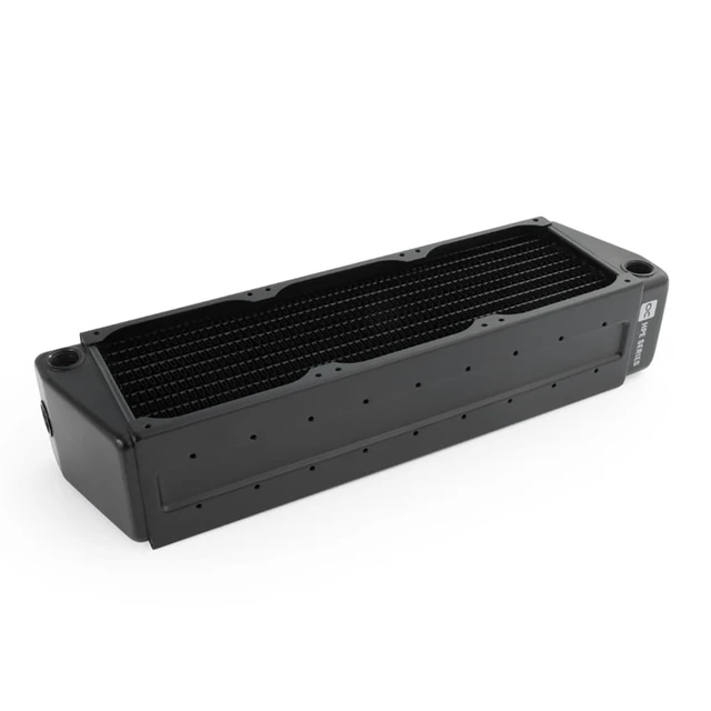 Alt view image 8 of 12 - Alphacool ES HPE-60 Full Copper X-Flow 80mm Triple Radiator 5 Bar, G1/4, 60mm, Black (10234)