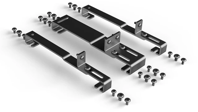Alt view image 4 of 5 - Alphacool Core 240/280mm 90° Distroplate Universal Mounting Bracket, Stainless Steel (14495)