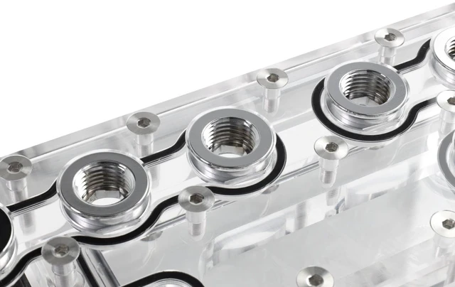 Alt view image 12 of 14 - Alphacool Core Distroplate 240 XS D5/DDC Reservoir, G1/4, 147ml, Acrylic, Clear (14672)