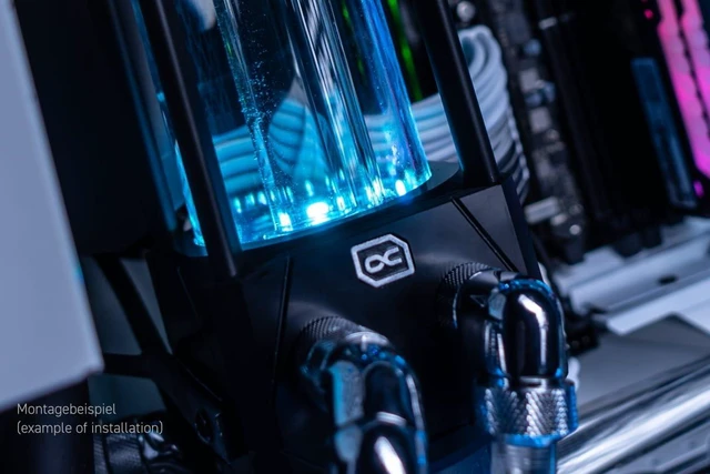 Alt view image 14 of 14 - Alphacool Eisbecher Aurora D5 Acetal/Glas - 250mm incl. Alphacool VPP Apex D5 Reservoir, G1/4, 250 mm, Borosilicate Glass (13326)