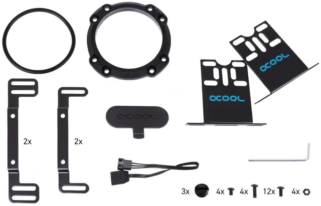 Alt view image 14 of 14 - Alphacool Eisbecher Aurora D5 Acetal/Glass - 150mm incl. Alphacool VPP Apex D5 Reservoir, G1/4, 150 mm, Borosilicate Glass (13327)