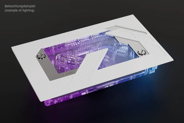 Alt view image 10 of 12 - Alphacool Apex Distroplate Dark Base Pro 901 with Apex Pump - Black Reservoir, G1/4, 433ml, Acrylic (14630)