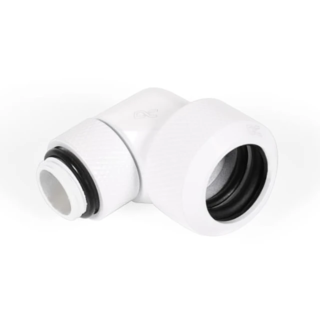 Alt view image 8 of 11 - Alphacool Eiszapfen 16mm HardTube Compression Fitting 90° Rotatable G1/4 - White (17621)