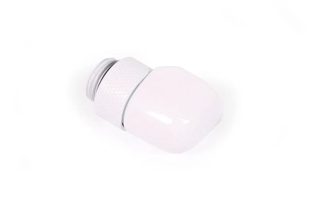 Alt view image 8 of 9 - Alphacool Eiszapfen L-Connector Rotatable G1/4 AG to G1/4 IG - 4pcs Set White (17619)