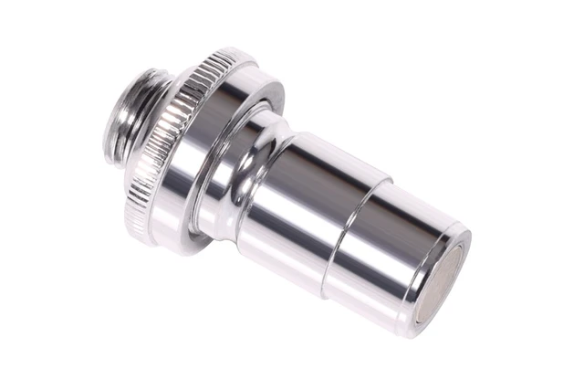 Alt view image 6 of 8 - Alphacool ES Quick Release BLH1A PushIn Male OT Fitting, Nickel Plated Brass, Chrome (13878)