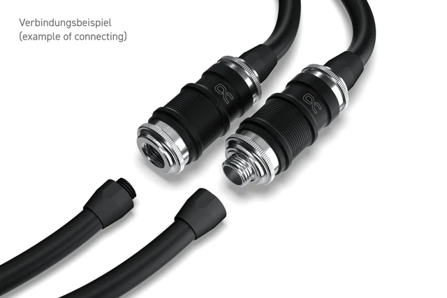 Alt view image 5 of 6 - Alphacool ES Quick Release BLH1A PushIn Female IT with Bulkhead Fitting, Nickel Plated Brass (13881)