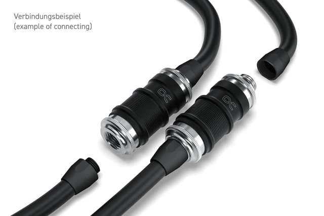 Alt view image 6 of 6 - Alphacool ES Quick Release BLH1A PushIn Female IT with Bulkhead Fitting, Nickel Plated Brass (13881)