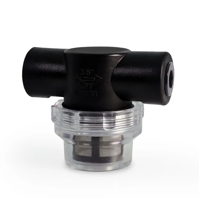 Alt view image 5 of 7 - Alphacool ES Inline Particle Filter 2x G1/4" IG Fitting, Acetal, Black (13888)