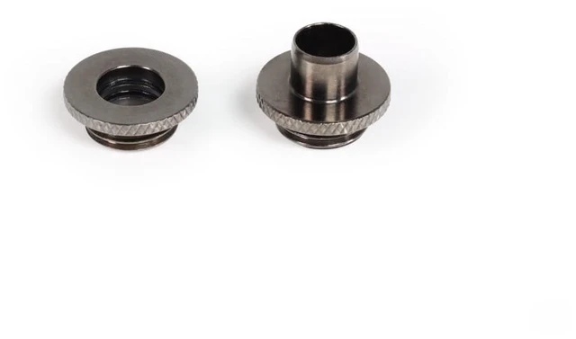Alt view image 11 of 11 - Alphacool ES Double Nipple Plug-in G1/4 AG to G1/4 AG - Deep Black (13757)