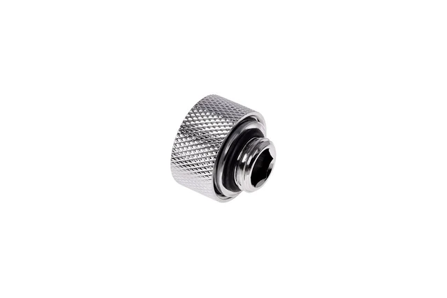 Alt view image 6 of 7 - Alphacool HT G1/4" Compression Fitting for Plexi (Acrylic) / Brass Hard Tubes, 13mm OD, Chrome, 6-pack