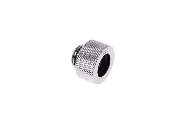Alt view image 7 of 7 - Alphacool HT G1/4" Compression Fitting for Plexi (Acrylic) / Brass Hard Tubes, 13mm OD, Chrome, 6-pack