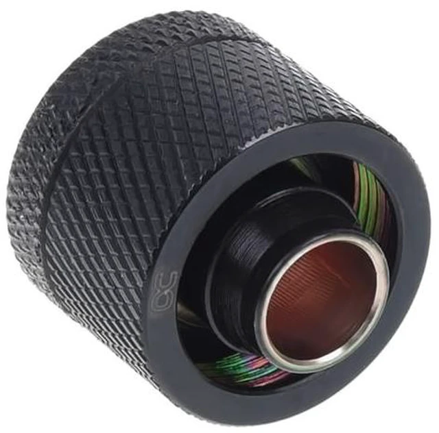 Alt view image 8 of 8 - Alphacool HF G1/4" to 10mm ID, 16mm OD Compression Fitting for Soft Tubing, Deep Black, 6-pack