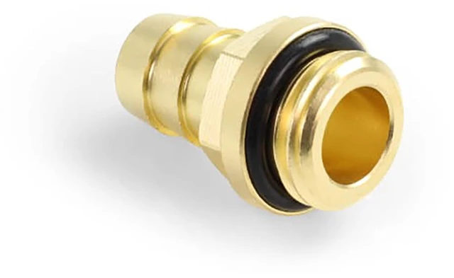 Alt view image 5 of 7 - Alphacool ES G1/4 Barbed Fitting (short) for 12.7/7.6mm, Brass (14643)