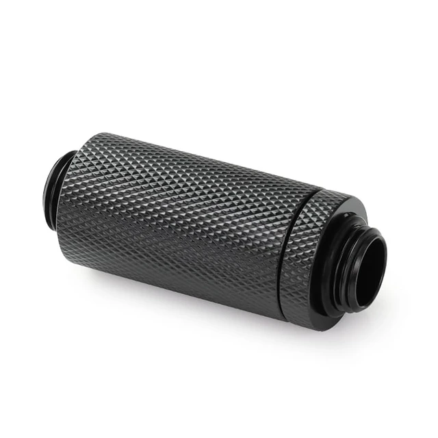Alt view image 6 of 9 - Alphacool ES D-Plug 41-69mm G1/4 Male to G1/4 Male - Deep Black, Brass (17650)