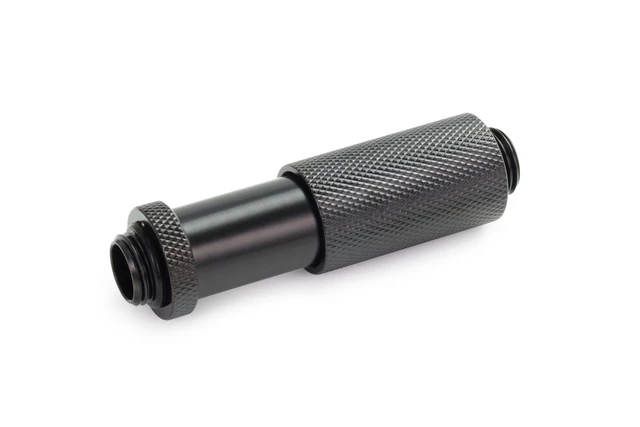 Alt view image 8 of 9 - Alphacool ES D-Plug 41-69mm G1/4 Male to G1/4 Male - Deep Black, Brass (17650)