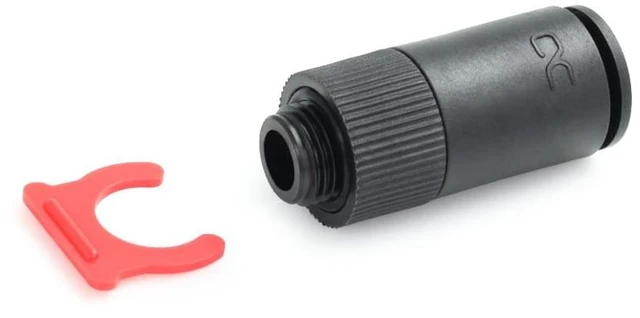 Alt view image 6 of 6 - Alphacool ES Quick Release Coupling G1/4 AG Female - PushIn Industry Version Fitting, Nylon, Black (17654)