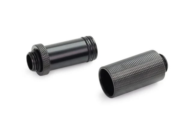 Alt view image 9 of 9 - Alphacool ES D-Plug 41-69mm G1/4 Male to G1/4 Male - Deep Black, Brass (17650)