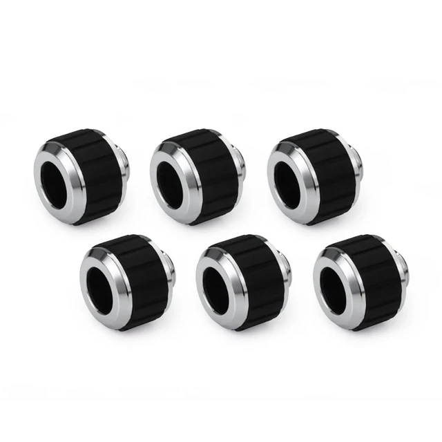 Alt view image 7 of 9 - Alphacool Apex Grip 13mm G1/4 HardTube Fitting - Chrome - 6 Pack, Brass (14927)