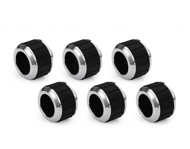 Alt view image 3 of 5 - Alphacool Apex Grip 16mm G1/4 HardTube Fitting - Chrome - 6 Pack, Brass (14930)