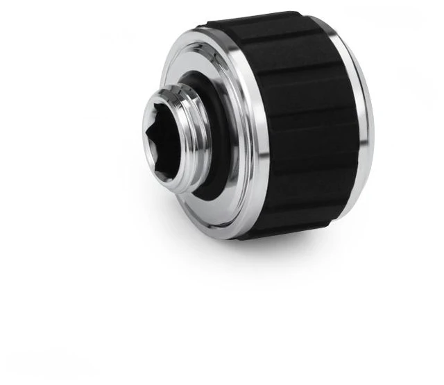 Alt view image 5 of 5 - Alphacool Apex Grip 16mm G1/4 HardTube Fitting - Chrome - 6 Pack, Brass (14930)