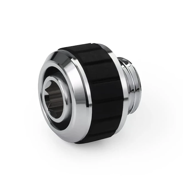 Alt view image 5 of 6 - Alphacool Apex Grip 13/10mm G1/4 SoftTube Fitting - Chrome, Brass (14880)