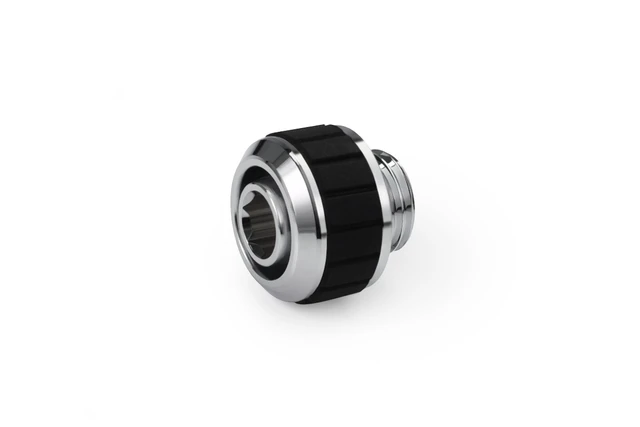Alt view image 8 of 9 - Alphacool Apex Grip 13/10mm G1/4 SoftTube Fitting - Chrome - 6 Pack, Brass (14921)