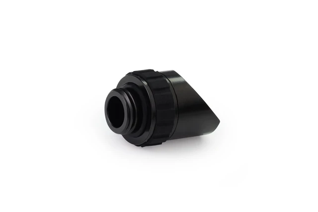 Alt view image 9 of 9 - Alphacool Apex Grip 45° G1/4 Rotary Adapter Fitting - Black, Brass (14808)