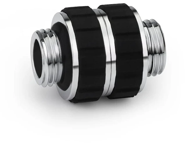 Alt view image 3 of 3 - Alphacool Apex Grip G1/4 Male to Male Rotary Fitting - Chrome, Brass (14918)