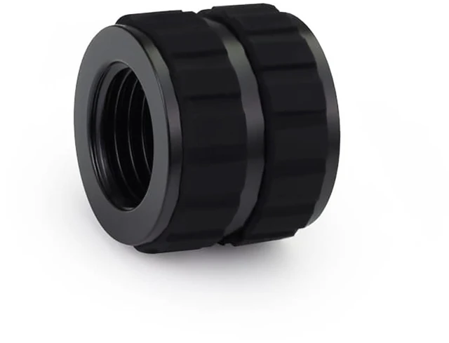 Alt view image 3 of 3 - Alphacool Apex Grip G1/4 Female to Female Rotary Fitting - Black, Brass (14810)
