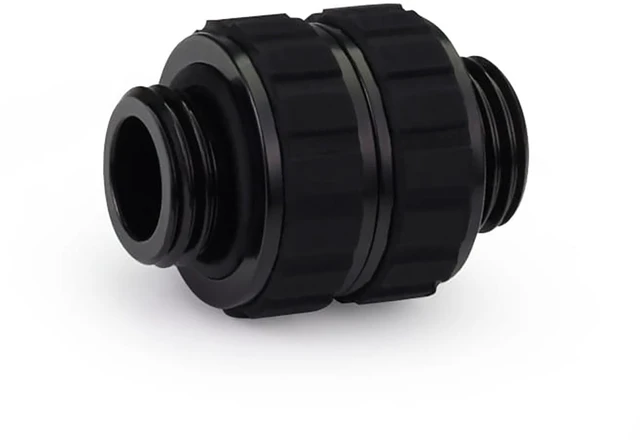 Alt view image 3 of 3 - Alphacool Apex Grip G1/4 Male to Male Rotary Fitting - Black, Brass (14809)