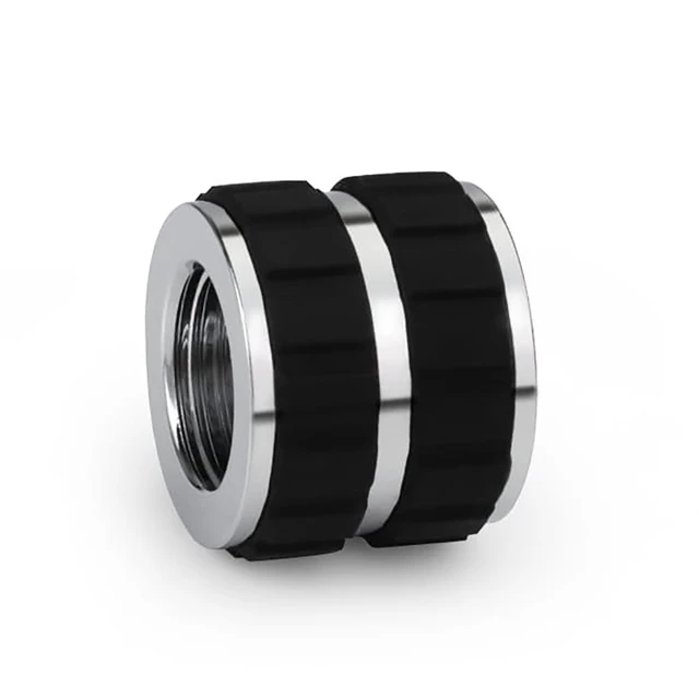 Alt view image 3 of 3 - Alphacool Apex Grip G1/4 Female to Female Rotary Fitting - Chrome, Brass (14946)