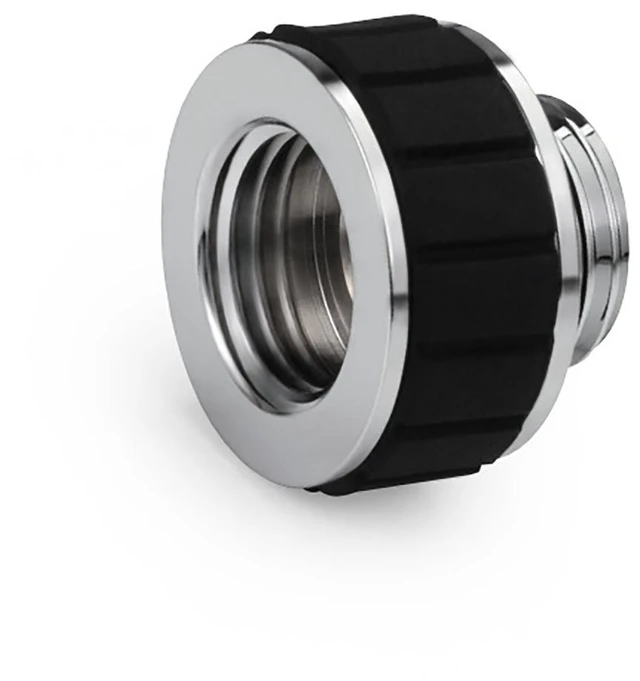 Alt view image 5 of 6 - Alphacool Apex Grip 10mm G1/4 Male to Female Extension Fitting - Chrome, Brass (14896)
