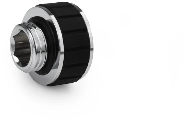 Alt view image 6 of 6 - Alphacool Apex Grip 10mm G1/4 Male to Female Extension Fitting - Chrome, Brass (14896)