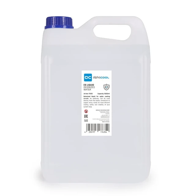 Alt view image 3 of 3 - Alphacool ES Deionized Water (Ultrapure Water) - 5000ml (17635)