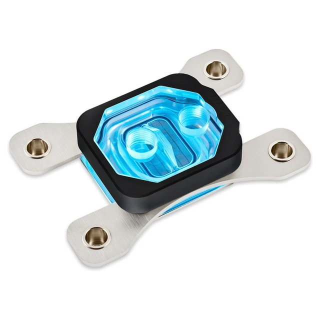 Alt view image 7 of 9 - Aquacomputer Cuplex Kryos NEXT RGBpx Black AM5/AM4, Acrylic / Nickel (21825)