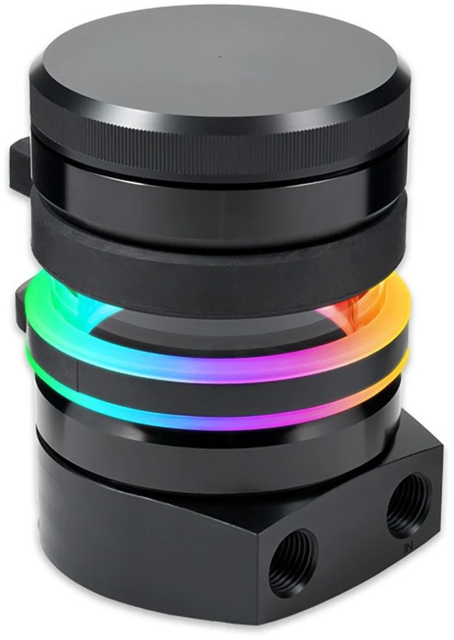 Alt view image 7 of 11 - Aquacomputer ULTITUBE 50 PRO Reservoir, G1/4, 110 mL, Borosilicate Glass, Black (34152)